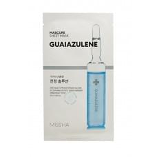 Заспокійлива маска для обличчя Missha Mascure Calming Solution Sheet Mask Guaiazulene 27 мл