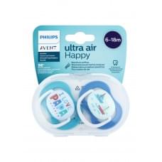 Силіконова пустушка philips avent ultra air 