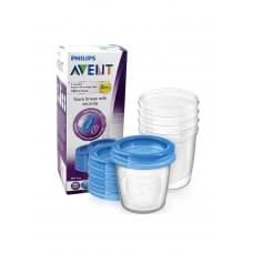 Контейнери для зберігання грудного молока philips avent (scf619/05) 180 мл, 5 шт
