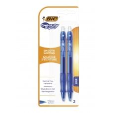Набір гелевих ручок bic gelocity original синій (2 шт.)