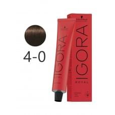 Фарба для волосся Schwarzkopf Professional Igora Royal 4-0 Середньо-коричневий натуральний 60 мл