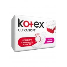 Прокладки коtex ultra soft super 8 шт