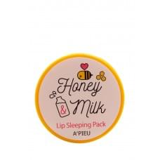 Нічна маска для губ Apieu Honey & Milk, 6.7 г