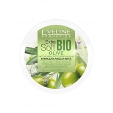 Інтенсивно регенерувальний крем для обличчя та тіла eveline extra soft bio olive (200 мл)