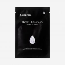 Маска з алмазною пудрою MEDI-PEEL Diamond Rose Radiant Glow Mask для сяйва шкіри обличчя 10 шт