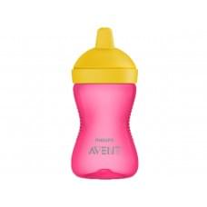 Чашка-Непроливайка philips avent з твердим носиком 18+ міс рожева 300 мл (scf804/04)