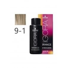 Перманентний барвник SCHWARZKOPF Igora Vibrance Tone On Tone Coloration 9-1 Блондин сандре 60 мл (7702045560244)