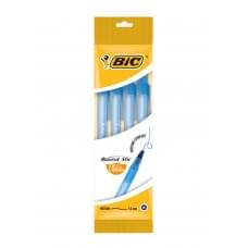 Набір ручок кулькових 4 шт BIC Round Stic M Синій