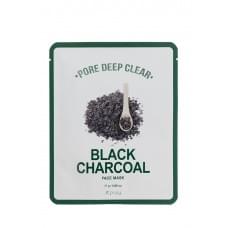 Тканинна маска Apieu Pore Deep Clear Black Charcoal Mask із чорним вугіллям, 25 мл