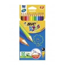 Олівці кольорові bic evolution (12 кольорів) 