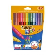 Фломастери BIC Visa 12 кольорів 12 шт
