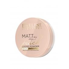 Розгладжуюче-матуюча розсипна пудра Eveline Matt My Day Loose Powder Peach 6 г