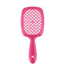 Щітка для волосся Janeke Superbrush Small Кактус Неоново-рожева