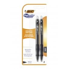 Набір гелевих ручок bic gelocity original чорний (2 шт.)