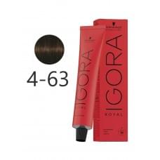 Фарба для волосся Schwarzkopf Professional Igora Royal 4-63 Середньо-коричневий шоколадний матовий 60 мл