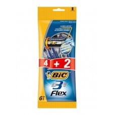 Набір бритв без змінних картриджів bic flex 3 (4 + 2 шт)