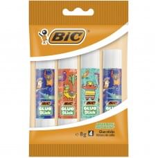 Набір клею-олівця BIC водна основа 8 г x 4 шт