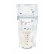 Пакети для зберігання грудного молока philips avent (scf603/25) 25 шт.