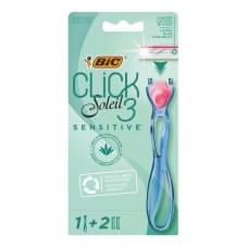 Станок для гоління жіночий BIC Miss Soleil Click Sensitive з 2 змінними картриджами 