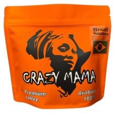 Кава у зернах/зернова Crazy Mama Brazil Santos 100% арабіка 250 г