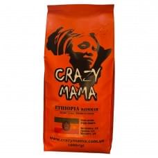 Кава в зернах/зернова Crazy Mama Ethiopia Djimmah 100% арабіка 1 кг