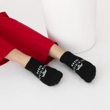 Комплект парних шкарпеток «THE KING» «HIS QUEEN» V & T Socks.  Колір Чорний, розмір 25/29