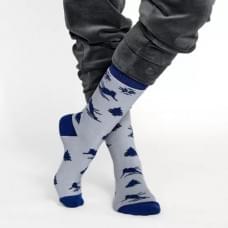 Жіночі теплі шкарпетки "Лижники" V&T Socks Сірий. Розмір 36-40