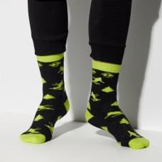 Теплі чоловічі шкарпетки "Лижники" V&T Socks Чорний. розмір 41-44