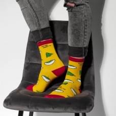Чоловічі шкарпетки "Хочу олів'є" V&T Socks Жовтий. Розмір 41-44