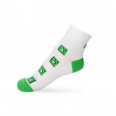  Children's socks Master Builder V&T Socks white with light-green pictures 30-35