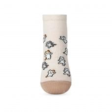 Children's socks  Mini cats V&T Socks milk with pattern of cats, s. 27-32