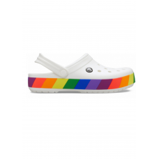 Сабо Crocs Crocband Rainbow Block White (Райдужні/білі) M8W10   40