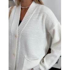 Кардиган жіночий Art Knit Casual Wool Молочний L/XL