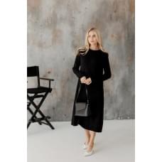 Сукня чорна Ніколь S міді