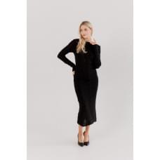Сукня в'язана Соломія чорна M