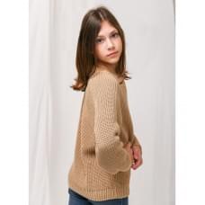 Джемпер для дівчинки Art Knit Mari бежевий 140-146