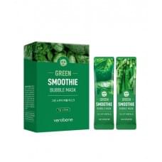 Киснева маска-смузі із зеленим коктейлем Verobene Green Smoothie Bubble Mask 5гр х 10 шт