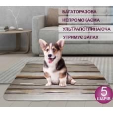 Багаторазова непромокаюча пелюшка для тварин 4paws серая 50x70 см