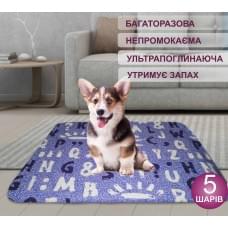 Багаторазова непромокаюча пелюшка для собак 4paws синяя 35x45 см