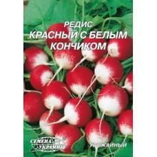 Семена редиса Красный с белым кончиком Семена Украины 20г 