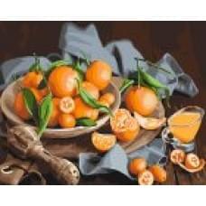 Картина по номерам Идейка Натюрморт Оранжевое наслаждение KHO5545 40х50 см