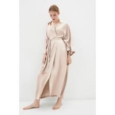 Forly Халат шовковий з бавовною Lotos ONE Бежевый SL0035-01-04_ONE