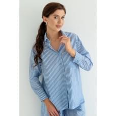 Forly Сорочка з довгим рукавом бавовняна Blue M/L Блакитний HL0058-04-60_M/L