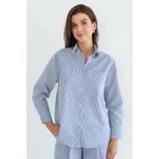 Forly Сорочка з довгим рукавом бавовняна Seaside XS/S Синій HL0058-75-60_XS/S