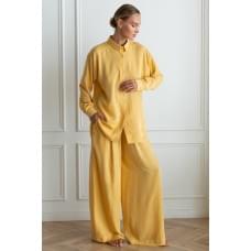 Піжама Forly Піжамний костюм з брюками шовк/бавовна Lemon L-XXL Жовтий SL0088-89-69_L-XXL