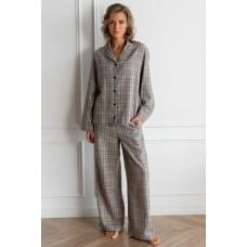 Forly Піжамний фланелевий костюм з брюками Helen M/L Сірий FL0073-94-69_M/L