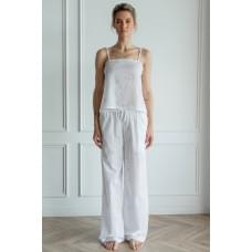 Піжама Forly Комплект з вишивкою топ з брюками Demure XL/XXL Молочний HL0089-09-79_XL/XXL