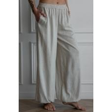 Брюки Forly Штани - блумери зі льону Band XL/XXL Бежевий LN0092-69-09_XL/XXL