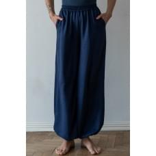Брюки Forly Штани - блумери зі льону Denim M/L Синій LN0092-13-09_M/L