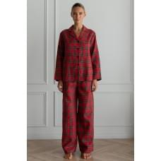 Піжама Forly Піжамний фланелевий костюм з брюками Present XL/XXL Червоний FL0073-88-69_XL/XXL